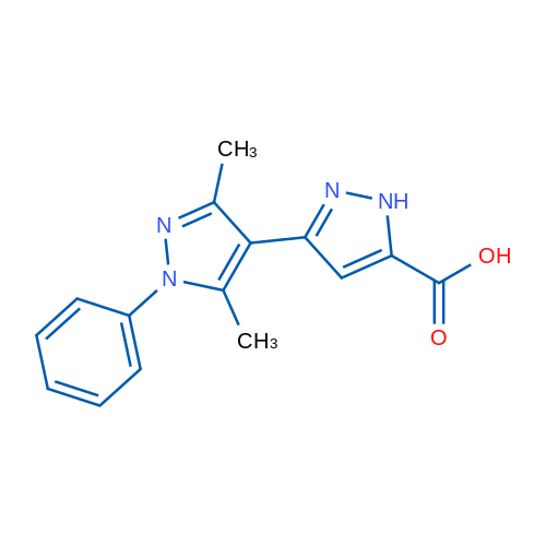 3',5'-Dimethyl-1'-phenyl-1h,1'h-3,4'-bipyrazole-5-carboxylic acid 1g