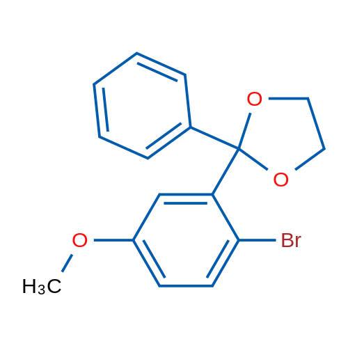 2-Bromo-5-methoxybenzophenone ethylene ketal 1g