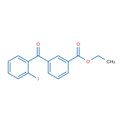 3-Ethoxycarbonyl-2'-iodobenzophenone 1g