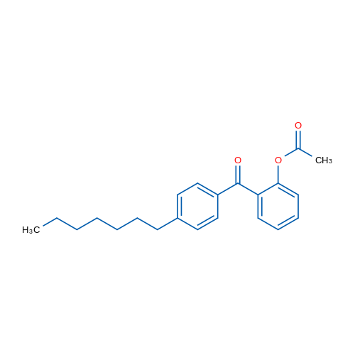 2-Acetoxy-4'-heptylbenzophenone 1g