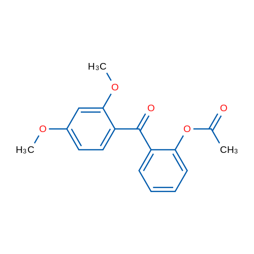 2-(2,4-Dimethoxybenzoyl)phenyl acetate 1g