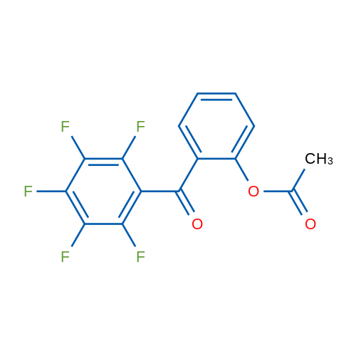 2-Acetoxy-2',3',4',5',6'-pentafluorobenzophenone 1g