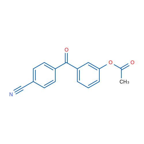3-Acetoxy-4'-cyanobenzophenone 1g