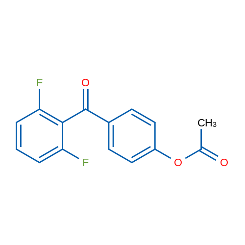 4-Acetoxy-2',6'-difluorobenzophenone 1g