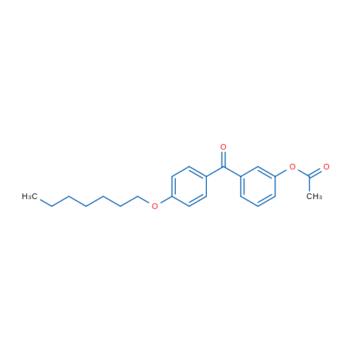 3-Acetoxy-4'-heptyloxybenzophenone 1g