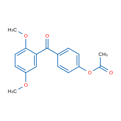 4-Acetoxy-2',5'-dimethoxybenzophenone 1g