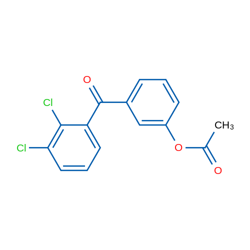 3-Acetoxy-2',3'-dichlorobenzophenone 1g