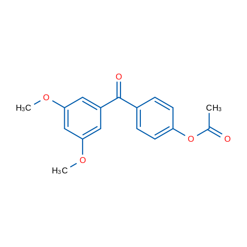 4-Acetoxy-3',5'-dimethoxybenzophenone 1g