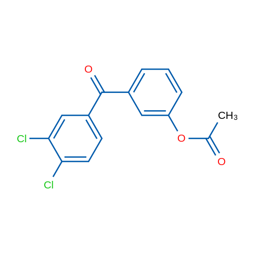 3-Acetoxy-3',4'-dichlorobenzophenone 1g