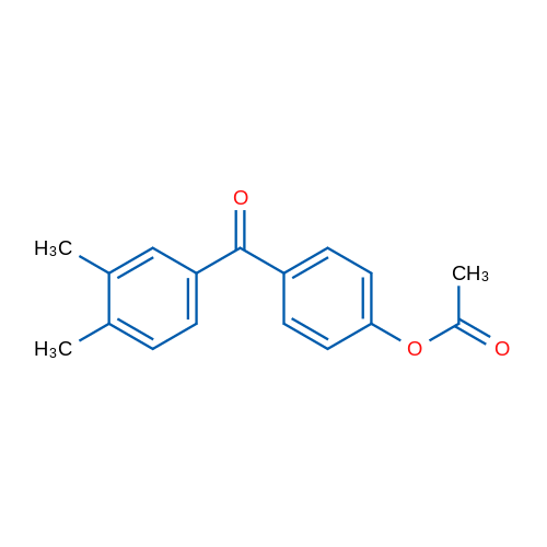 4-Acetoxy-3',4'-dimethylbenzophenone 1g