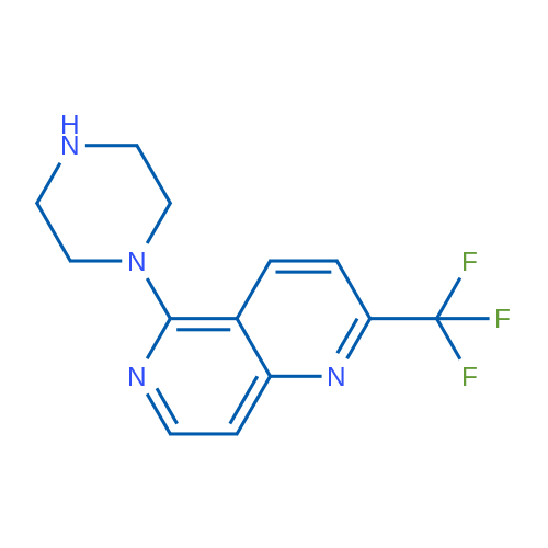 5-(Piperazin-1-yl)-2-(trifluoromethyl)-1,6-naphthyridine 1g