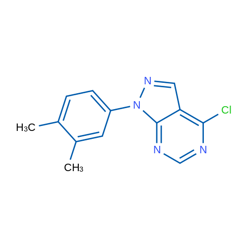 4-Chloro-1-(3,4-dimethylphenyl)-1H-pyrazolo[3,4-d]pyrimidine 1g