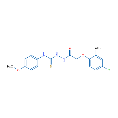 2-(4-Chloro-2-methylphenoxy)-N-{[(4-methoxyphenyl)carbamothioyl]amino}acetamide 1g