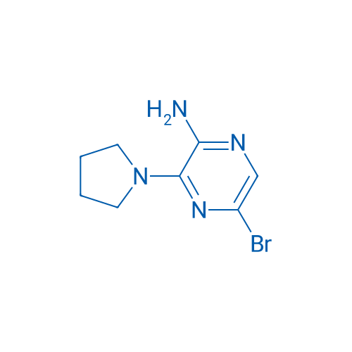 2-Amino-5-bromo-3-pyrrolidin-1-ylpyrazine 1g