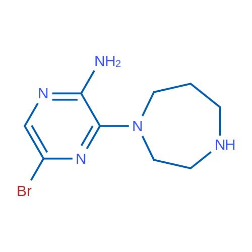 5-Bromo-3-(1,4-diazepan-1-yl)pyrazin-2-amine 1g