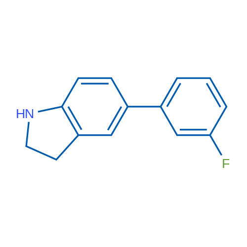 5-(3-Fluorophenyl)-2,3-dihydro-1H-indole 1g