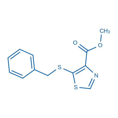Methyl 5-(benzylthio)thiazole-4-carboxylate 100mg