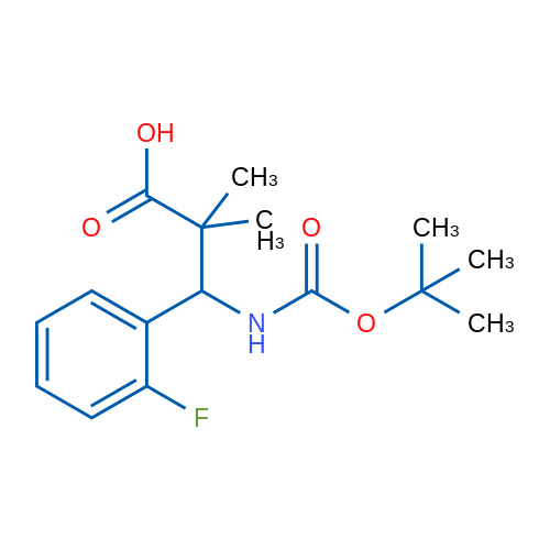 3-{[(tert-butoxy)carbonyl]amino}-3-(2-fluorophenyl)-2,2-dimethylpropanoic acid 1g