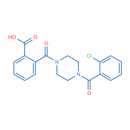 2-{[4-(2-Chlorobenzoyl)piperazin-1-yl]carbonyl}benzoic acid 10g