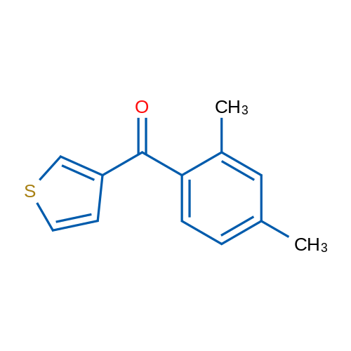 3-(2,4-Dimethylbenzoyl)thiophene 1g