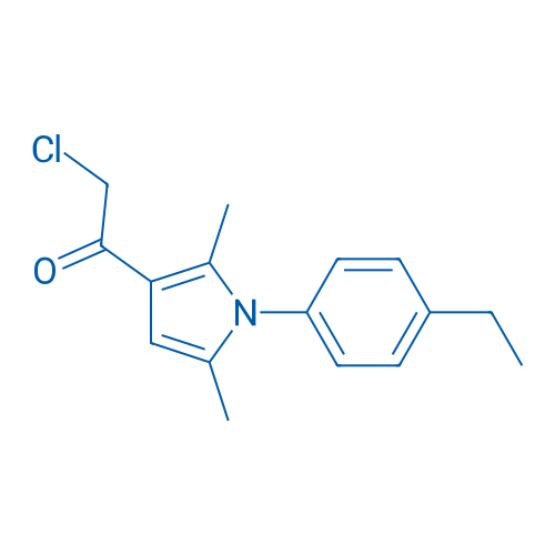 2-Chloro-1-[1-(4-ethylphenyl)-2,5-dimethyl-1H-pyrrol-3-yl]ethan-1-one 1g