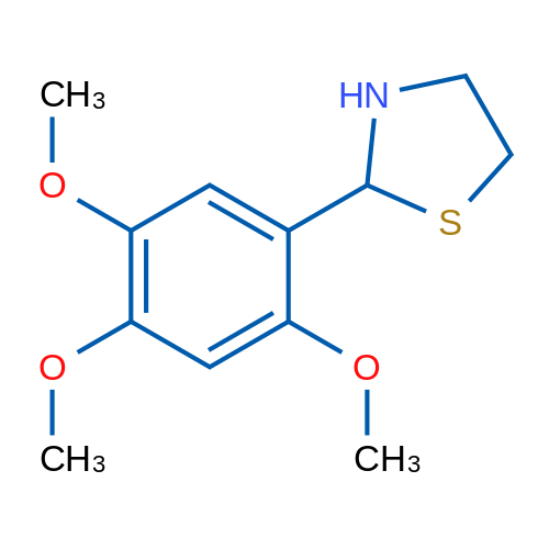 2-(2,4,5-Trimethoxyphenyl)-1,3-thiazolidine 10g