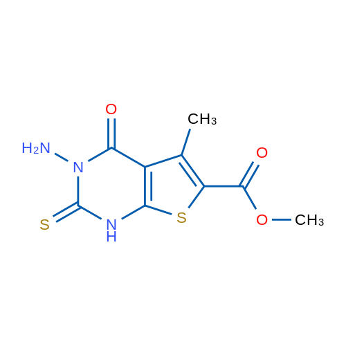 Methyl 3-amino-5-methyl-4-oxo-2-sulfanylidene-1H,2H,3H,4H-thieno[2,3-d]pyrimidine-6-carboxylate 1g