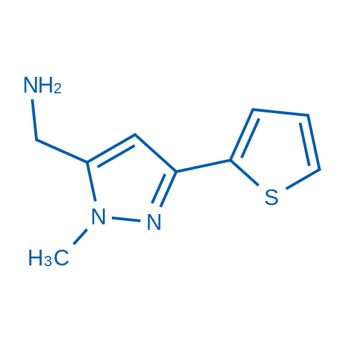 (1-Methyl-3-(thiophen-2-yl)-1H-pyrazol-5-yl)methanamine 1g
