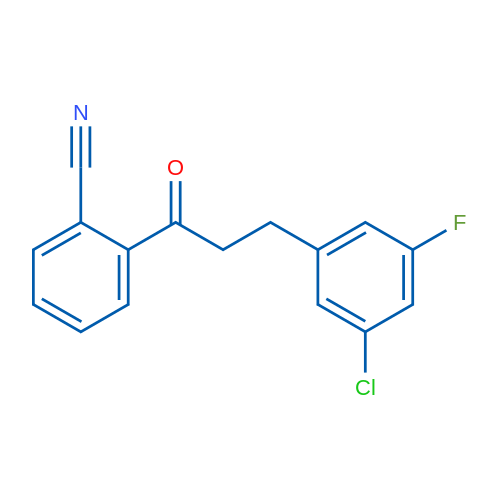 3-(3-Chloro-5-fluorophenyl)-2'-cyanopropiophenone 1g
