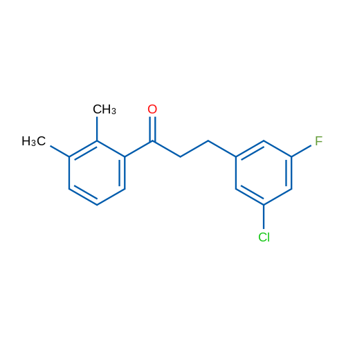 3-(3-Chloro-5-fluorophenyl)-2',3'-dimethylpropiophenone 1g