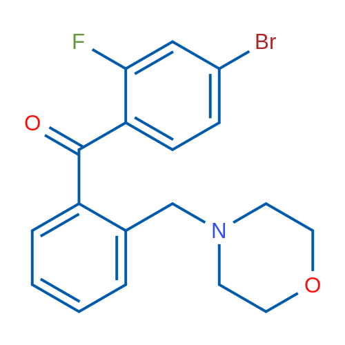 4-Bromo-2-fluoro-2'-morpholinomethyl benzophenone 1g