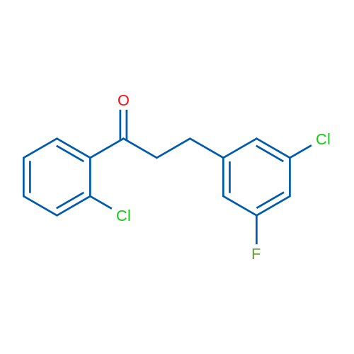 2'-Chloro-3-(3-chloro-5-fluorophenyl)propiophenone 1g