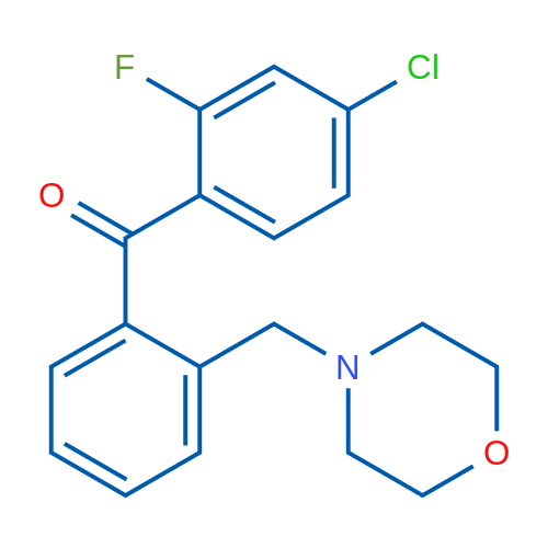 4-Chloro-2-fluoro-2'-morpholinomethyl benzophenone 1g