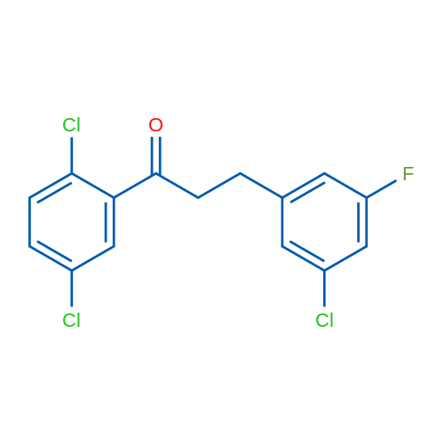 3-(3-Chloro-5-fluorophenyl)-2',5'-dichloropropiophenone 1g