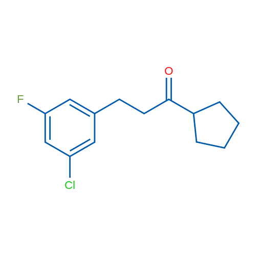 2-(3-Chloro-5-fluorophenyl)ethyl cyclopentyl ketone 1g