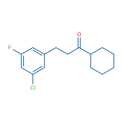2-(3-Chloro-5-fluorophenyl)ethyl cyclohexyl ketone 1g