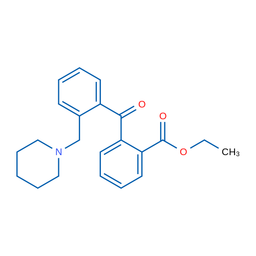 2-Carboethoxy-2'-piperidinomethyl benzophenone 1g