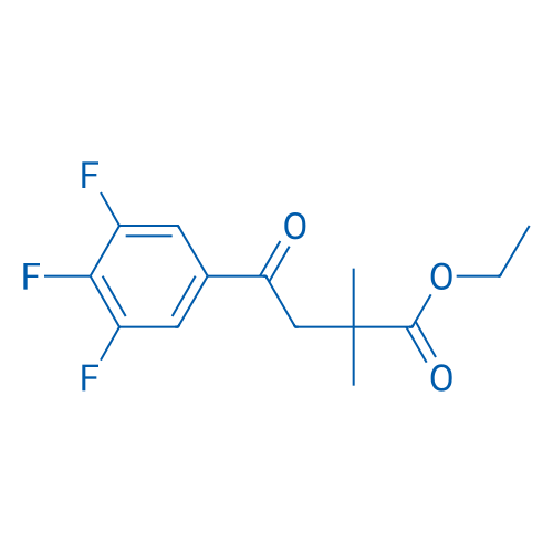 Ethyl 2,2-dimethyl-4-oxo-4-(3,4,5-trifluorophenyl)butyrate 1g