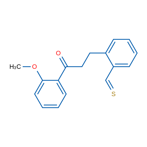 2'-Methoxy-3-(2-thiomethylphenyl)propiophenone 1g