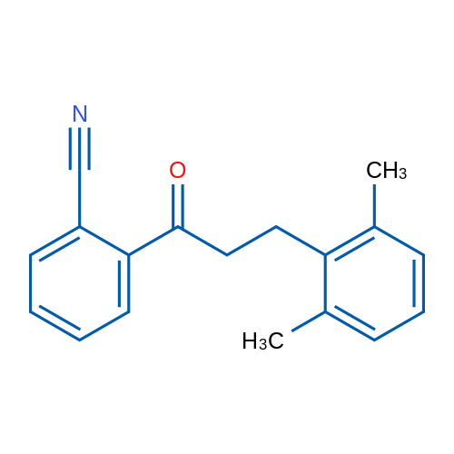 2'-Cyano-3-(2,6-dimethylphenyl)propiophenone 1g