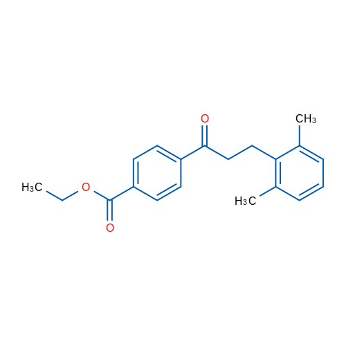 4'-Carboethoxy-3-(2,6-dimethylphenyl)propiophenone 1g