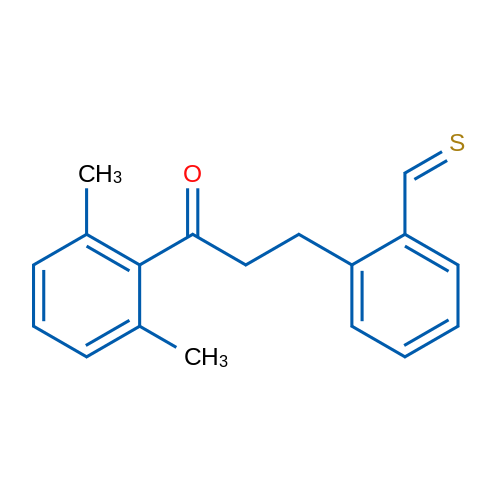 2',6'-Dimethyl-3-(2-thiomethylphenyl)propiophenone 1g