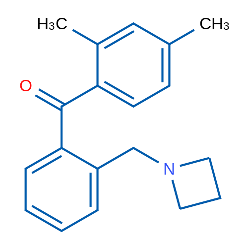 (2-(Azetidin-1-ylmethyl)phenyl)(2,4-dimethylphenyl)methanone 1g