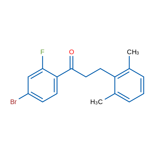 4'-Bromo-3-(2,6-dimethylphenyl)-2'-fluoropropiophenone 1g