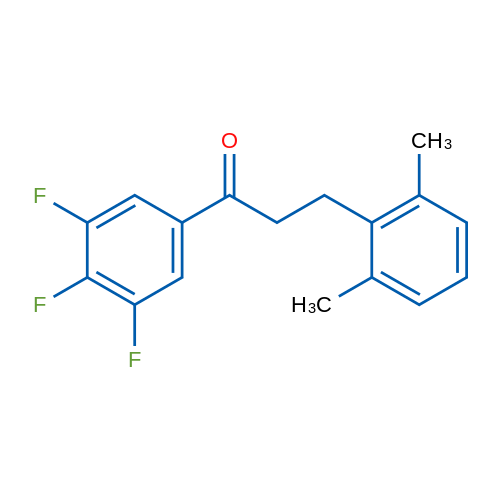 3-(2,6-Dimethylphenyl)-3',4',5'-trifluoropropiophenone 1g