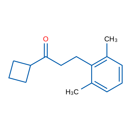 Cyclobutyl 2-(2,6-dimethylphenyl)ethyl ketone 1g