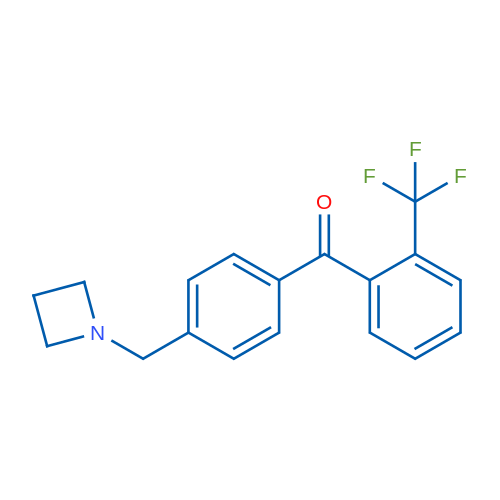 (4-(Azetidin-1-ylmethyl)phenyl)(2-(trifluoromethyl)phenyl)methanone 1g