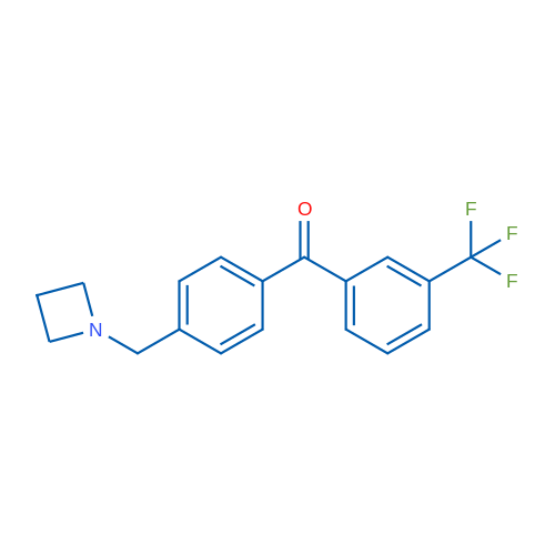 (4-(Azetidin-1-ylmethyl)phenyl)(3-(trifluoromethyl)phenyl)methanone 1g