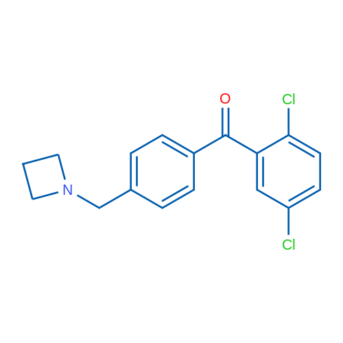 (4-(Azetidin-1-ylmethyl)phenyl)(2,5-dichlorophenyl)methanone 1g