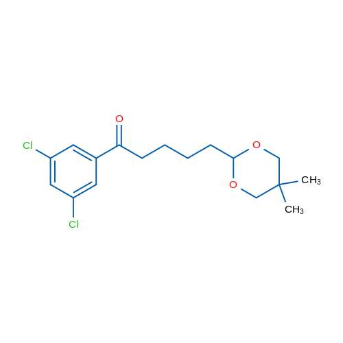 3',5'-Dichloro-5-(5,5-dimethyl-1,3-dioxan-2-yl)valerophenone 1g